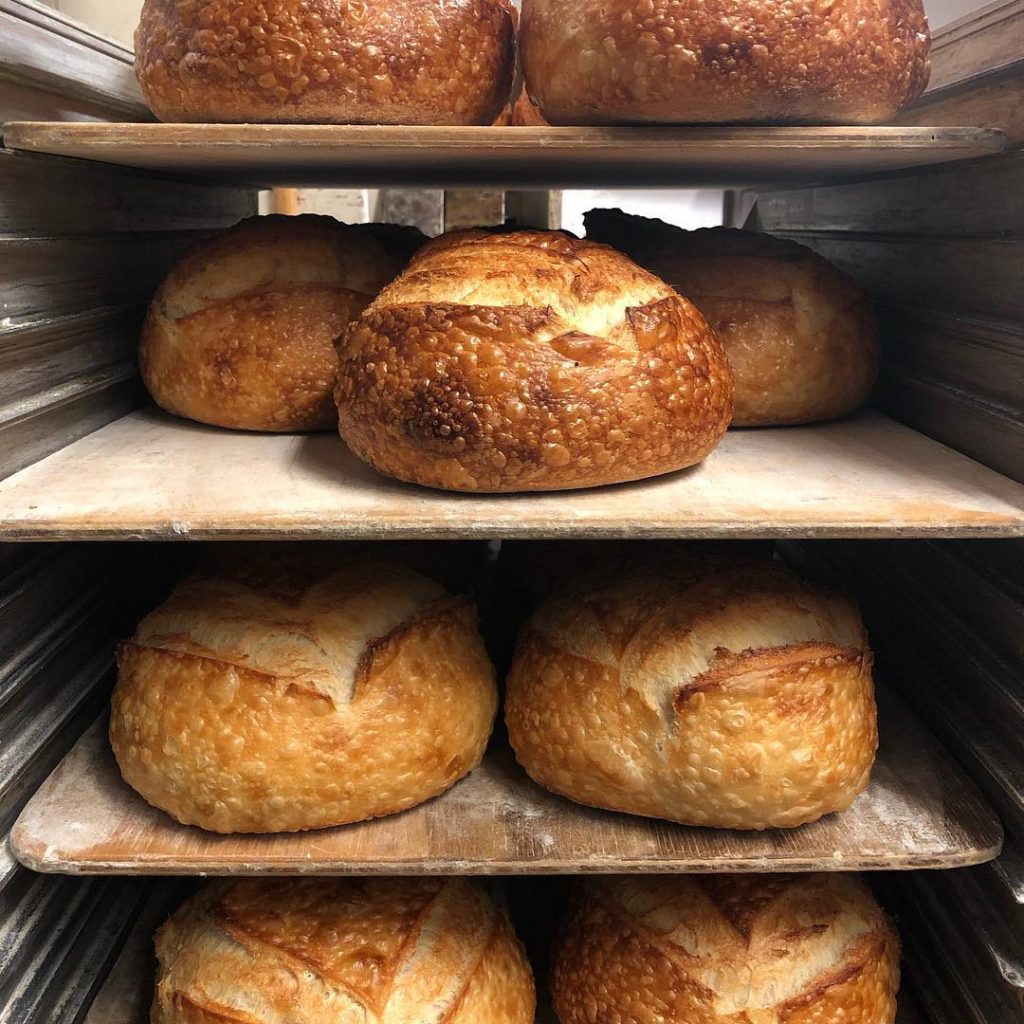 Picture of bread fresh out of the oven