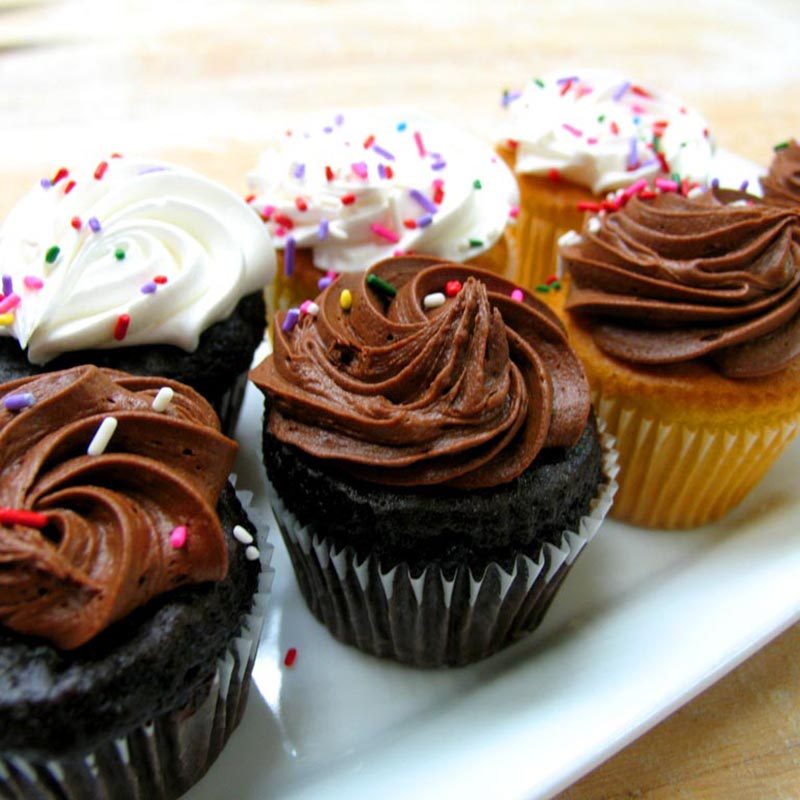 Picture of iced cupcakes